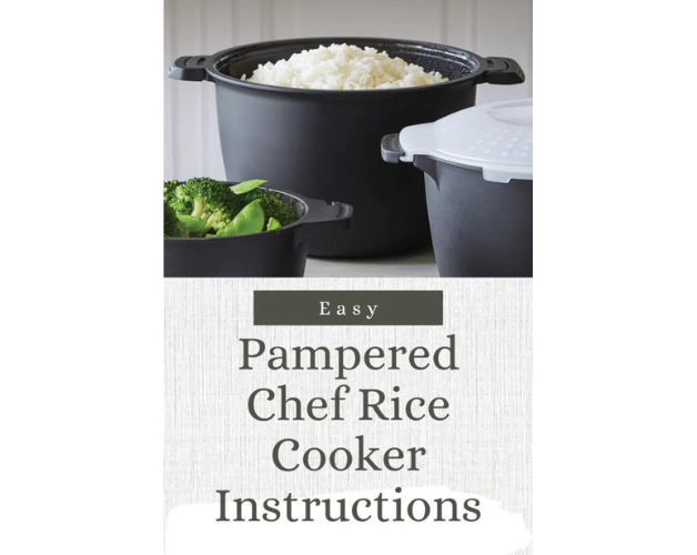 how to use pampered chef rice cooker
